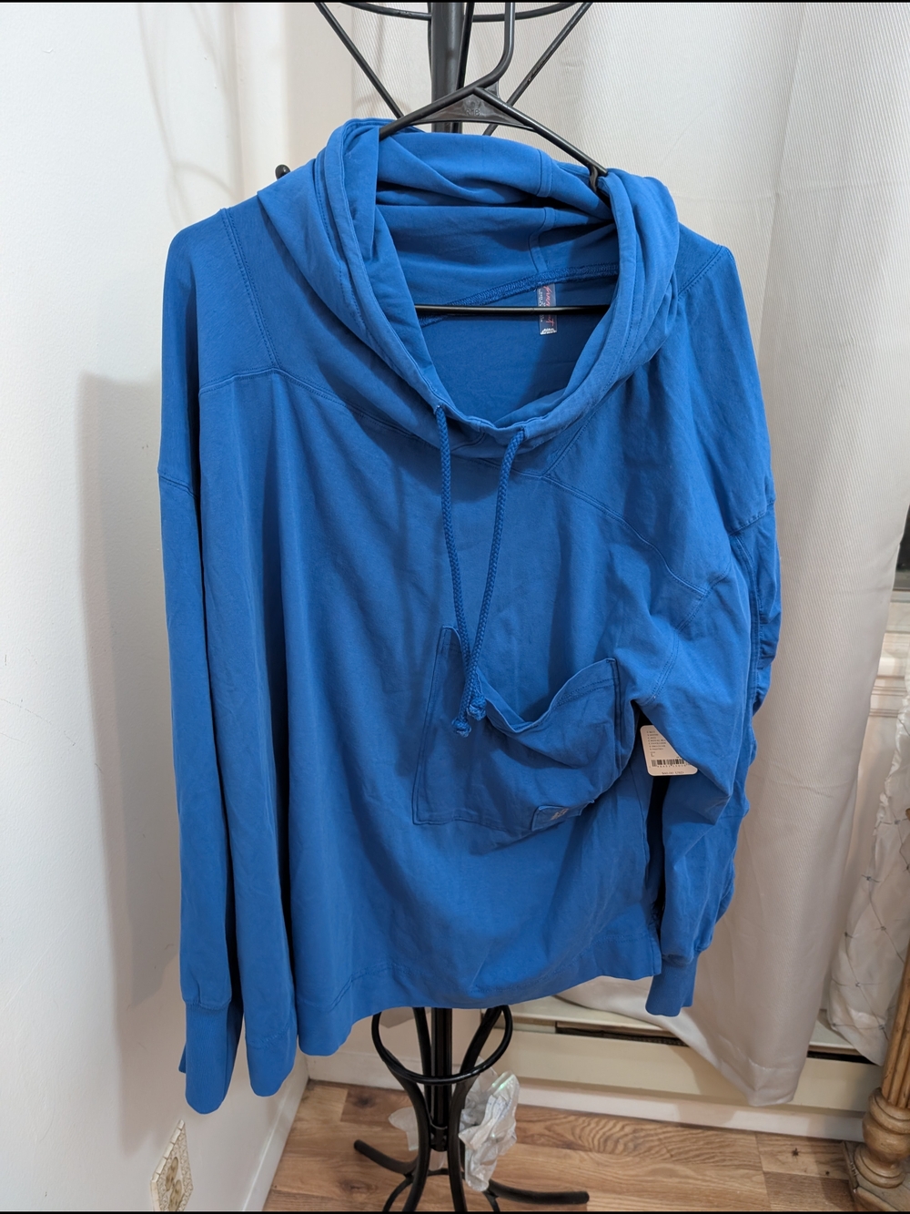 FP Movement by Free People Cozy Blue Pullover Hoodie Size Large